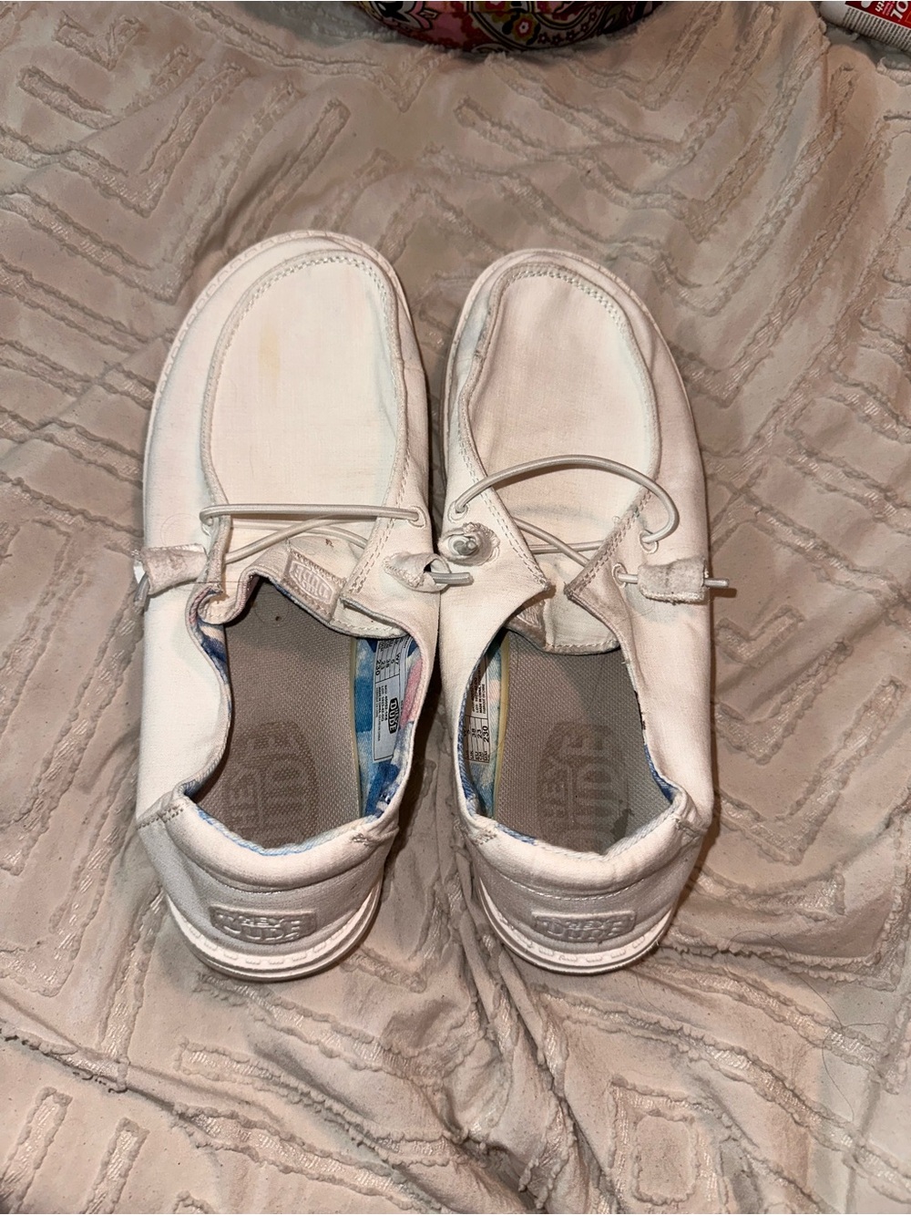 Hey Dude Shoe White Slip-On